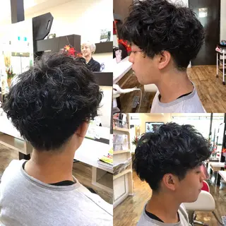 ショート パーマ メンズ 赤羽、髪質改善サロン 吉野リョウスケのヘアスタイル