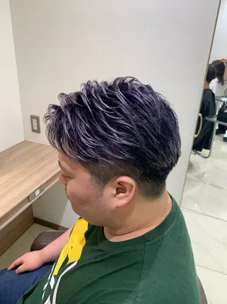 ショート カラー メンズ 🌱脱白髪染め特化 🌱岡田将英のヘアスタイル
