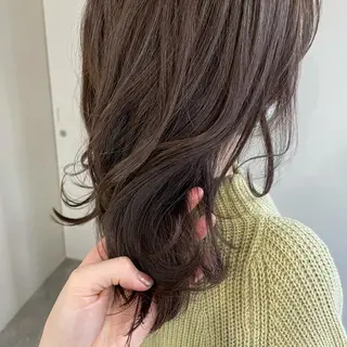 ミディアム カラー exfa sakura🪞のヘアスタイル