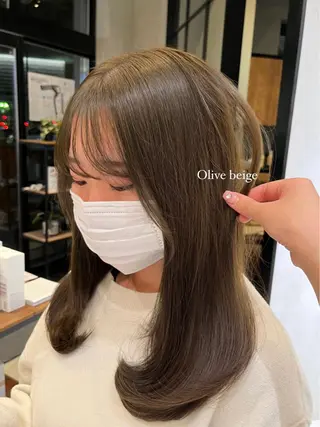 セミロング yuuri🎀/大宮 /韓国ヘア/レイヤーのヘアスタイル