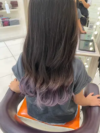 ロング ちぐさ/暖色/ ワンカラー🤍のヘアスタイル