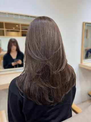 セミロング カラー little×kuruku 銀座2号店 【リトルクルク】所属・🗽うる艶/メンズ Yui🗽🗺️のヘアスタイル