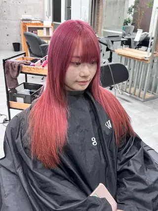 ロング カラー 艶髪✨ブリーチ職人 井手正康のヘアスタイル