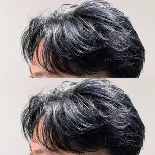 カラー メンズ ulus kobe 藤枝大地のヘアスタイル
