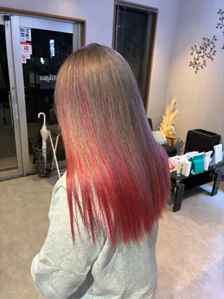 セミロング カラー 山本 貴弘のヘアスタイル