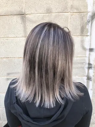 ショート カラー ダブルスキルエクステ /羽エクステ白石宇由のヘアスタイル