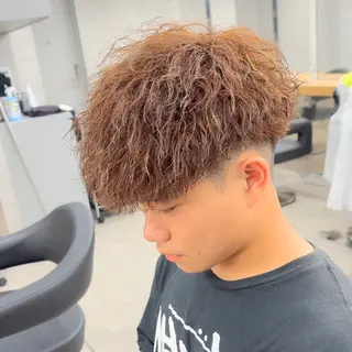 ショート カラー パーマ ヘアアレンジ メンズ キッズ ネイル マツエク・マツパ アイブロウ ✂️メンズカット ひろき✂️のヘアスタイル