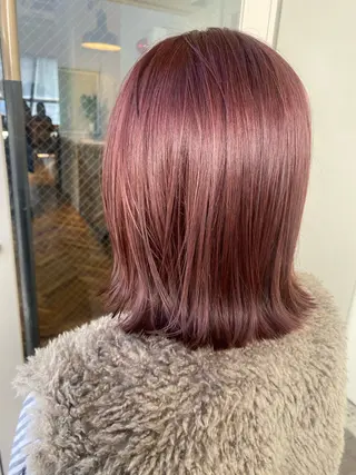 ショート カラー misa🫧ナチュラ ル縮毛矯正/髪質改善のヘアスタイル