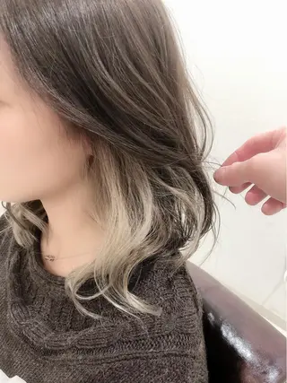ミディアム 柴田泰秀sotti. 髪質改善/ブリーチのヘアスタイル
