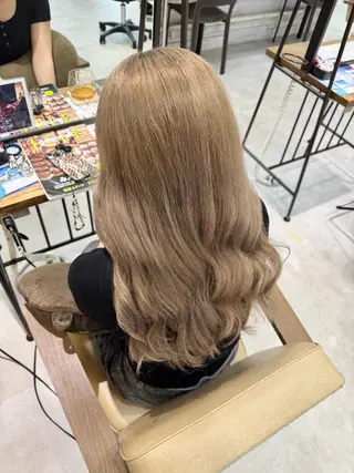 ロング カラー ブリーチなしwカラー /艶カラー/oukaのヘアスタイル
