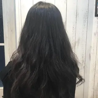 ロング パーマ 金崎 新吾のヘアスタイル