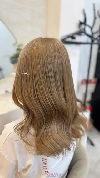 セミロング カラー 【メンズ特化】池袋 韓国スタイル飯塚のヘアスタイル