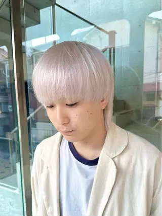 ミディアム カラー メンズ kai .のヘアスタイル