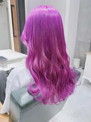 ロング カラー モテ髪透明感❤️ デイズヘアカラーのヘアスタイル