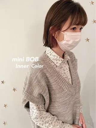 ショート カラー 市川 千夏のヘアスタイル