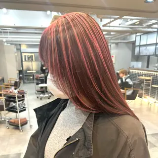 ロング カラー レイヤー/ハイトーン 艶感/ririkaのヘアスタイル