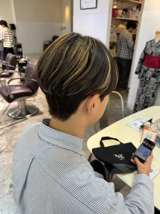ショート メンズ men'sモテ 髪🫧ｼｵﾝのヘアスタイル