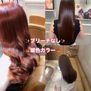 ロング カラー ✨縮毛矯正/ 艶カラー/芦川優磨のヘアスタイル