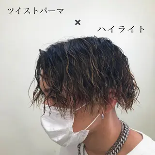 パーマ メンズ メンズ特化 古賀陸斗のヘアスタイル