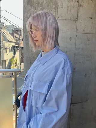 ショート ハイトーンNo.1✨ パーマ✨イマイタツヤのヘアスタイル