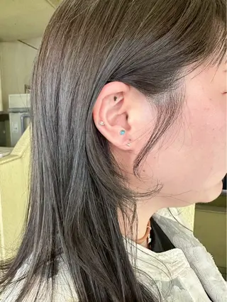 レイヤーカット🍏 オリーブ/ののかのヘアスタイル