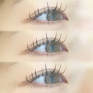 マツエク・マツパ 岡本葵子カットモデル ┊束感マツエクのマツエク・マツパデザイン