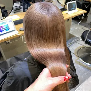 セミロング カラー 💘韓国レイヤー上 品カラーruru💘のヘアスタイル