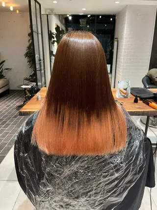 セミロング 髪質改善✨透明感 カラー/大木南美のヘアスタイル