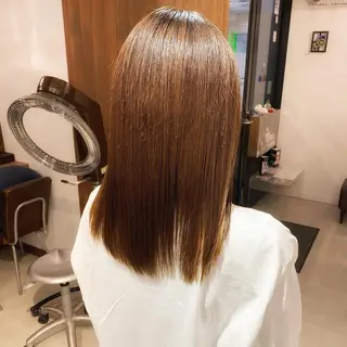 セミロング 髪質改善特化 安東駿介のヘアスタイル