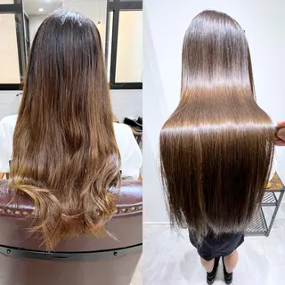 ロング カラー 縮毛矯正×髪質改善 店長　DAITOのヘアスタイル