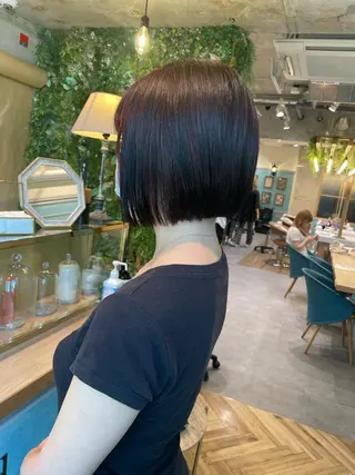 ショート 縮毛矯正 髪質改善 韓国風レイヤー 吉田のヘアスタイル