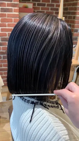 ミディアム カラー メンズパーマ&メンズ 縮毛矯正/平野/渋谷のヘアスタイル