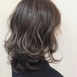 ミディアム カラー 【髪質改善】 梅田　聡のヘアスタイル