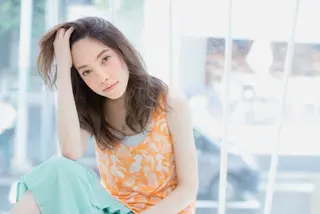 ミディアム セミロング カラー パーマ 内藤 達也のヘアスタイル