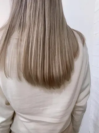 ロング カラー ヘアアレンジ ブリーチダブルカラー ハイライト/山本喜熙のヘアスタイル