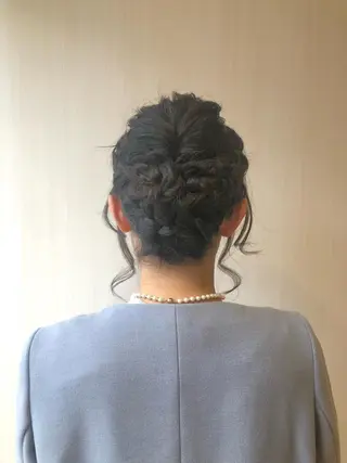 セミロング ヘアアレンジ 川本 あゆのヘアスタイル