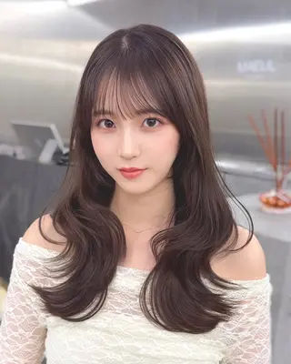 ロング カラー ヘアアレンジ レイヤー/韓国風ヘア /倉又大知のヘアスタイル