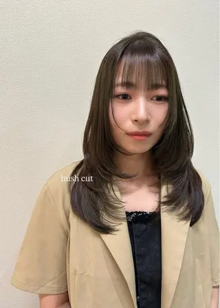 ミディアム カラー ヘアアレンジ 🇰🇷韓国ｽﾀｲﾙ ﾚｲﾔｰ/ayanaのヘアスタイル