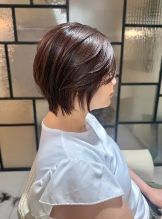 ショート カラー 安永 涼のヘアスタイル