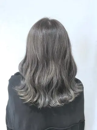 ミディアム カラー パーマ ヘアアレンジ 縮毛矯正/美髪 髪質改善/石田幸輔のヘアスタイル