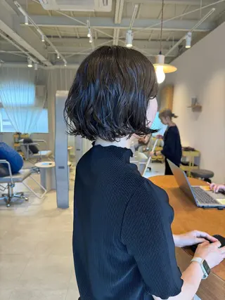 ショート カラー パーマ レイヤー/ボブパーマ /垢抜け/タクミのヘアスタイル