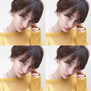 ショート カラー 髪質改善/縮毛矯正/ トリートメント/庭田のヘアスタイル