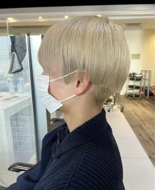 メンズ ハイライト特化小澤 奈津美のヘアスタイル