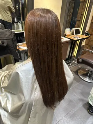 カラー MINX竹内杏奈 /縮毛矯正/レイヤーのヘアスタイル