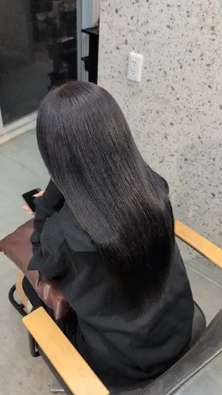 ロング カラー 髪質改善.縮毛矯正 ×韓国ヘアyukiのヘアスタイル