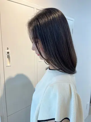ミディアム 透明感カラー/艶髪/ 高城潤也のヘアスタイル