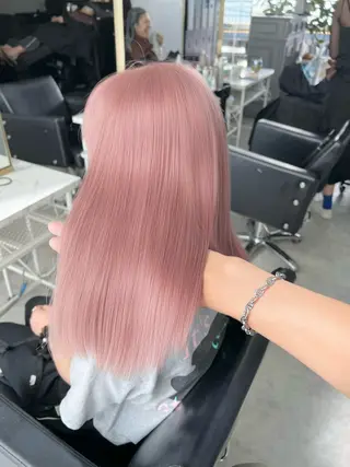 ミディアム カラー 🫧艶ダブルカラー ブリーチ🫧トモヤのヘアスタイル