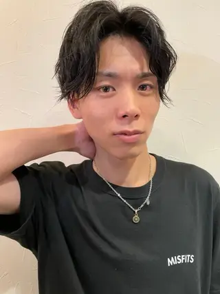 カラー パーマ メンズ 🩷愛咲🩷レイヤー /透明感カラーのヘアスタイル