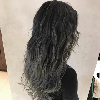セミロング 福原 優介のヘアスタイル