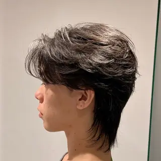 パーマ メンズ ulus kobe 藤枝大地のヘアスタイル